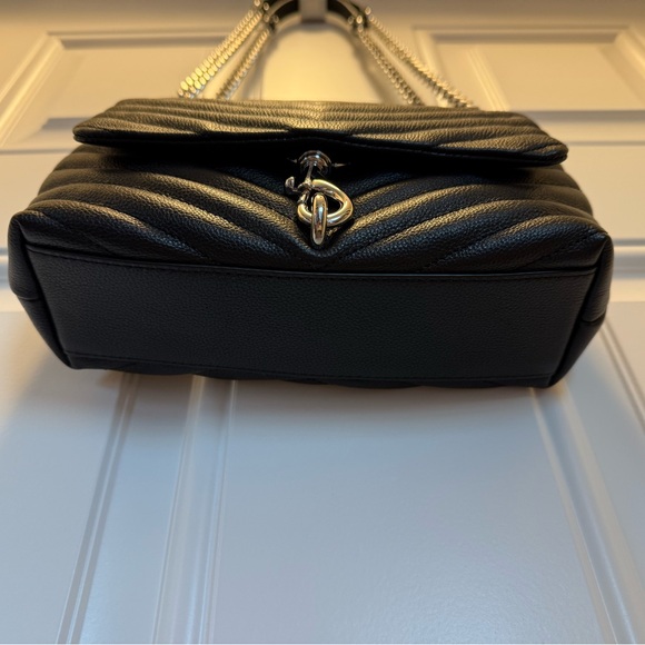 Rebecca Minkoff Edie Crossbody Black/Silver - Picture 8 of 9